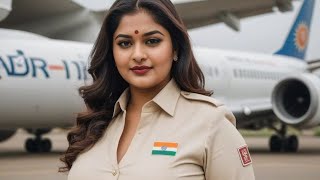 Stunning Air Hostesses of Air India in Action