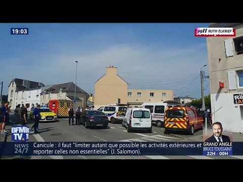 On a vu deux hommes allongés au sol. Un tireur fait deux blessés devant une mosquée à Brest