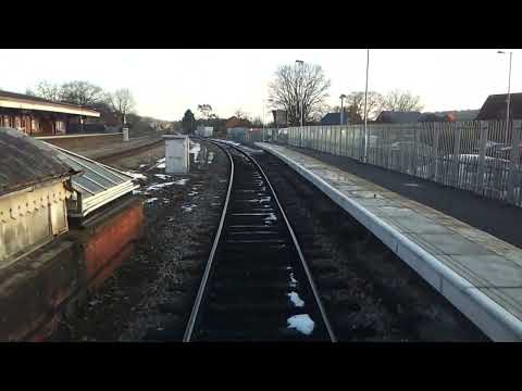 Chiltern Railways Cab ride Drivers eye view Class 165 High Wycombe bay platform to Beaconsfield