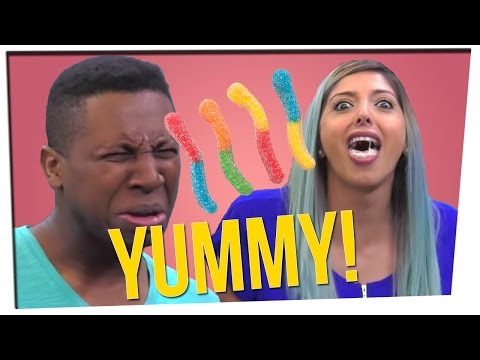 Real Food Vs Gummy Food Challenge [GRAPHIC] - YouTube
