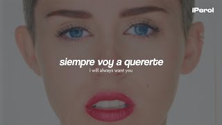 Miley Cyrus - Wrecking Ball (Español + Lyrics)