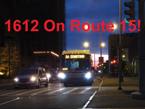 NeoplanDude | NFTA 2016 NovaBus LFS CNG #1612 On Route 15A, To Downtown Buffalo!