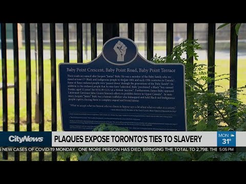 Plaques expose Toronto's ties to slavery