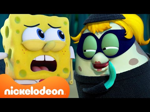 SpongeBob Breaking the Rules for 10 Minutes Straight 😜 | Kamp Koral | Nickelodeon UK