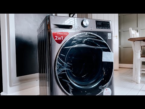 Smart LG ThinQ V9 Wifi Washer Dryer 10.5kg / 7kg (Unboxing & Set Up)