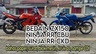 Download lagu Bahas lengkap ciri ZX150 dan bedanya ninja rr old cbu KRR KR150K dengan rr old CKD | NgoprekYuk mp3