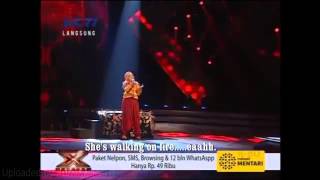 Download lagu Girl On Fire  with Lyrics - HD Video - Covering by Fatin Shidqia Lubis mp3