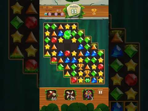 Jewels Jungle 💎 Level 284 ⭐⭐ 2022 - Jewels & Gems Match 3 Puzzle no Booster 👑 Android Gameplay ✅