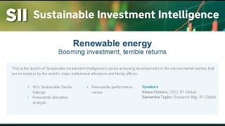 Renewable investing 27 Feb 2025