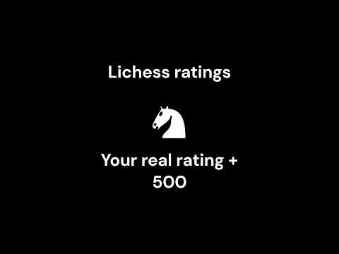 Chess com rating vs Lichess org ratings #shorts