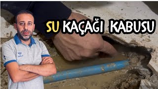 Soğuk Su Kaçağını Tespit Edip Onarımını Yaptık