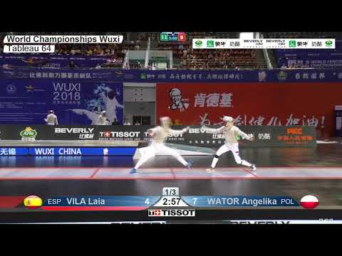 2018 245 T64 31 F S Individual Wuxi World Championships RED WATOR POL vs VILA ESP