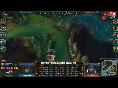 [Full game] SSG vs EDG Game 1 [Rift Rivals 2017 Finals] LCK vs LPL [09.07.2017]