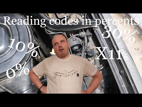 ㉦Mercedes Ke-Jetronic㉦ - Reading codes in percents from the X11 diagnostic port