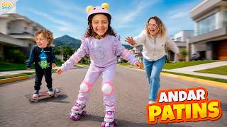 BELLA APRENDE A ANDAR DE PATINS! SERÁ QUE ELA CONSEGUIU?🛼- FAMÍLIA BELLA E LUCCA SHOW