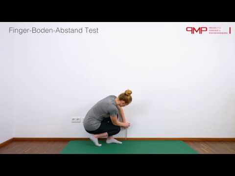 Test Finger-Boden-Abstand