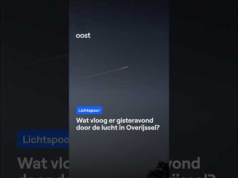 🌠 Wat vloog er in de avond door de lucht in Overijssel? #rtvoost