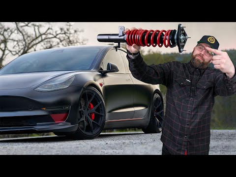 How To Install Tesla Model 3 / Model AWD Coilovers | Raceland