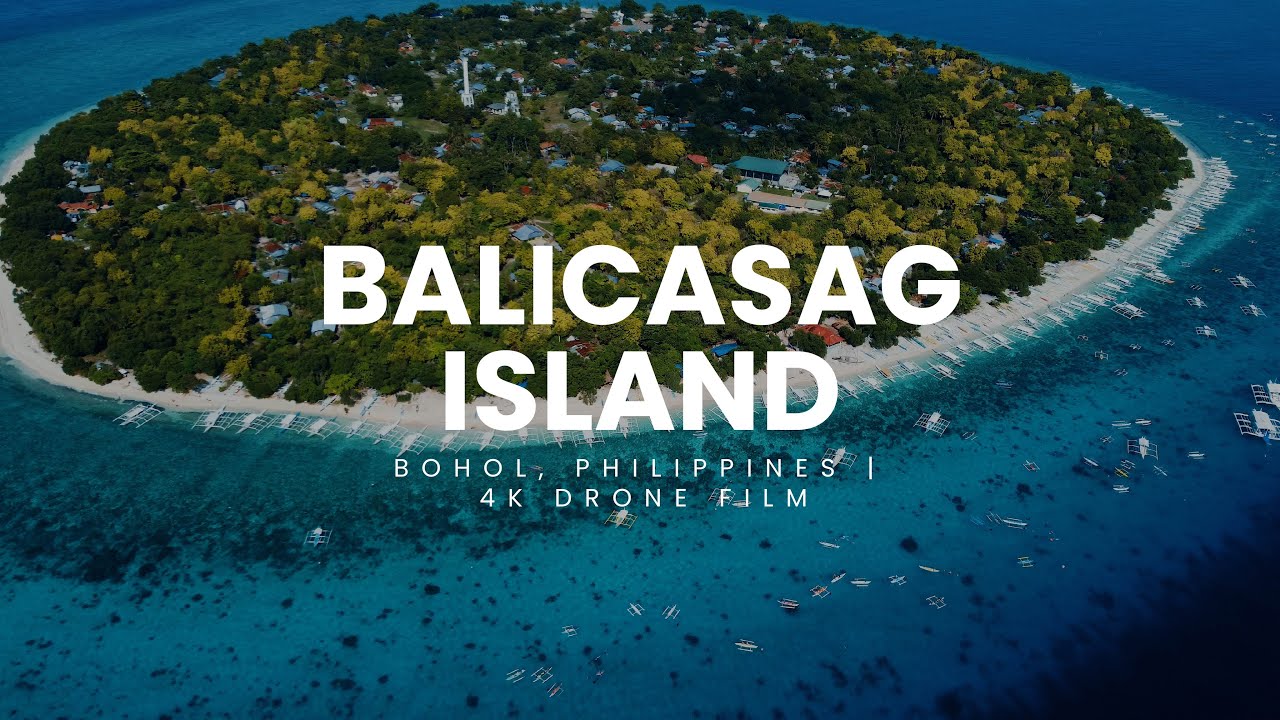 Discover the mesmerizing aerial panorama of Balicasag Island.