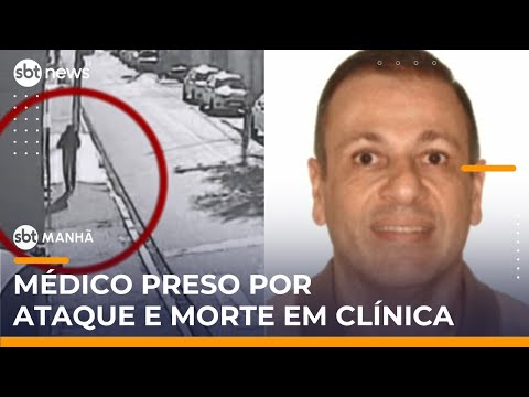 Médico é preso após matar duas pessoas e incendiar clínica por disputa profissional | #SBTManha