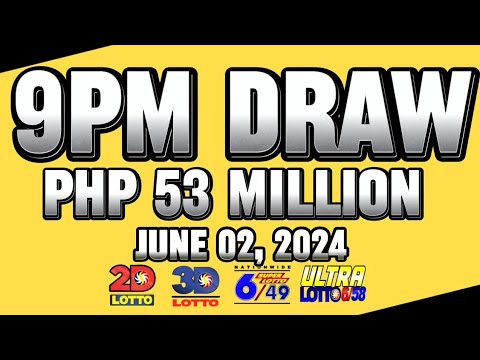 LOTTO 9PM DRAW RESULT TODAY JUNE 02, 2024 #lottoresulttoday #pcsolottoresults