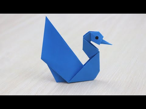 How to Make a Paper Swan Easy - Origami Swan Folding Step by Step