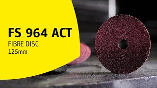 The FIBER DISC for rough work! - For STEEL and STAINLESS STEEL - FS 964 ACT | Kl