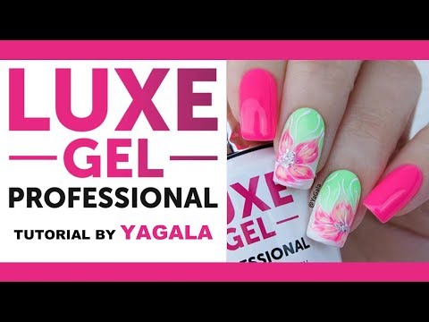 💙 New Nail Art Tutorial by YAGALA 💙 for LUXE GEL PROFESSIONAL 💙