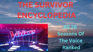 The Voice Season Ranking (S1-26)