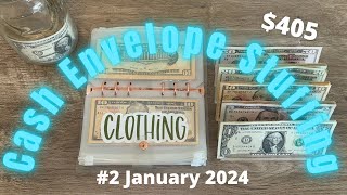 Cash Envelope Stuffing #2 January 2024 // Low Income Weekly Budget // Chatty