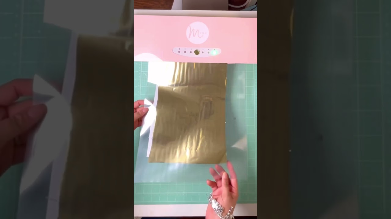 Adding foil to certificates is so cute with my minc laminator