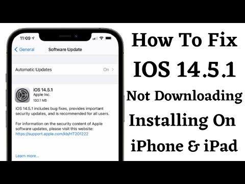 How To Fixed IOS 14.5.1 Update Not Downloading & Installing On iPhone & iPad