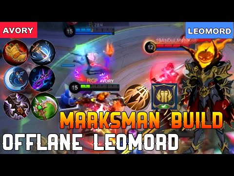 Leomord Marksman Build Challenge! [Top Global Leomord] Avory - Mobile Legends