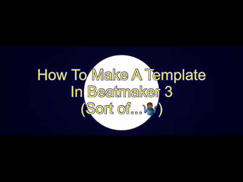 How To Make A Template In #Beatmaker3 (Sort of....)! #musictutorial #musicproduction