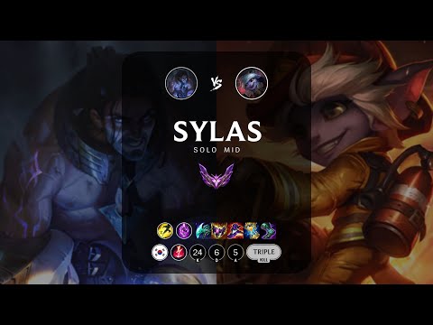 Sylas Mid vs Tristana - KR Master Patch 13.24