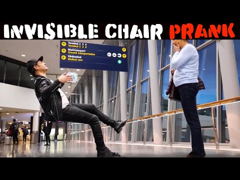 The Invisible Chair Prank Strikes Again