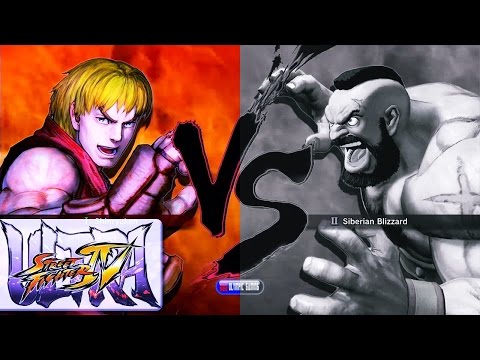 Rnk DudeBag87 (Ken) Vs UFC Mahone68 (Zangief) Street Fighter IV/4 Gameplay