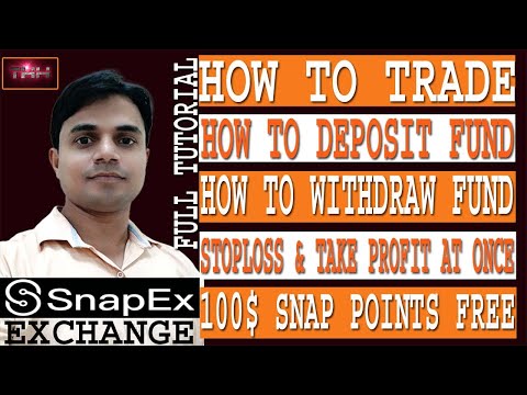 How to Deposit / Withdraw and Trade in SnapEx Exchange | How to place StopLoss & Take Profit at once Video