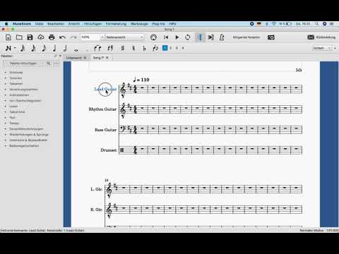 Songwriting mit Musescore3 #1: Partitur einrichten