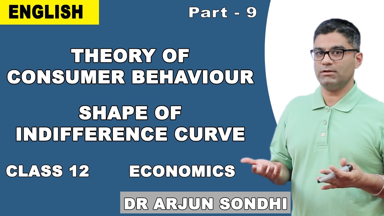 Theory Of Consumer Behaviour | Shape Of Indifference Curve | Class 12 Economics | Arjun Sondhi