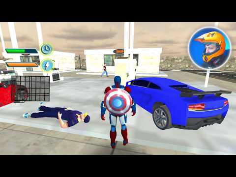 Flying Robot Captain Hero City Survival Mission - Android Gameplay