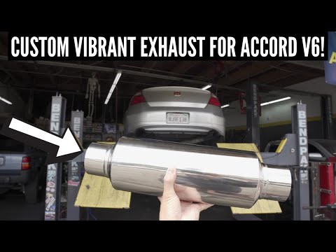 THIS EXHAUST IS PERFECT! Vibrant Stainless Steel Exhaust For Accord V6 Coupe