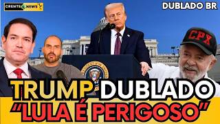 🚨URGENTE: TRUMP CHAMA LULA DE PERIGOSO E SAI EM DEFESA DE EDUARDO BOLSONARO!