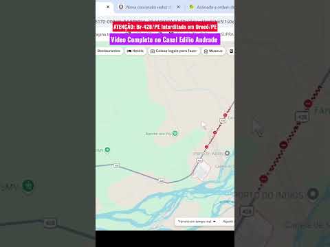 ATENÇÃO: Br-428/PE Interditada em Orocó Pernambuco