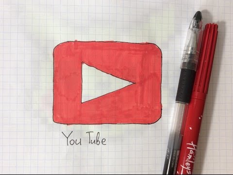 Урок #3. Как нарисовать кнопку YouTube по клеточкам.
