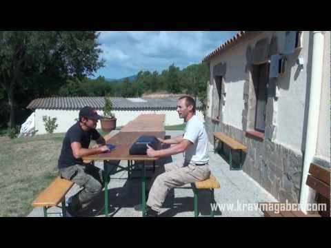 Krav Maga Self Defense Techniques : Front Gun Attack -- Andres Bravo