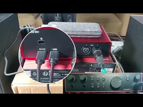 Focusrite Scarlett 2i2 4th Gen USB Audio Interface Unbox & Android Tablet Hookup