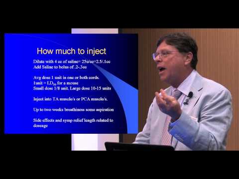 2012 NSDA Regional Symposium – Spasmodic Dysphonia and Treatment Options by Dr. Gerald Berke