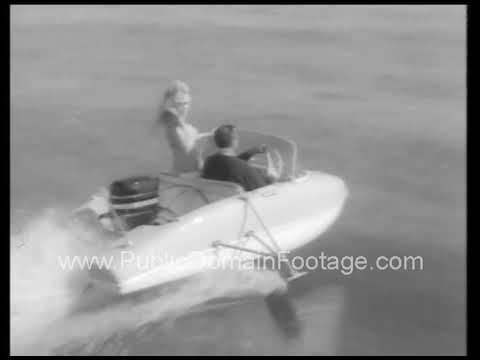 Water Spider Hydrofoil Boat 1968 archival footage