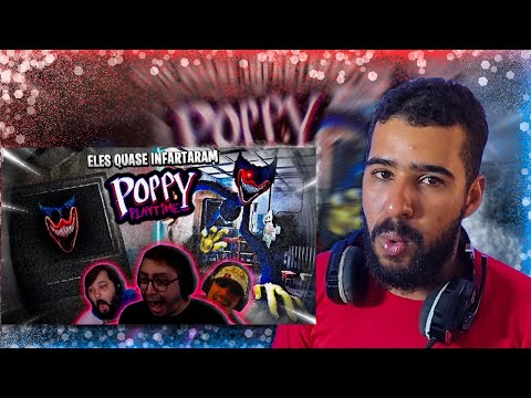React : OS STREAMERS ENTRARAM EM DESESPERO NESSA CENA _ melhores susto no POPPY PLAYTIME